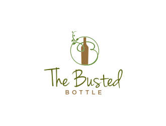 The Busted Bottle logo design by Adundas
