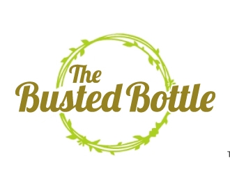 The Busted Bottle logo design by ElonStark