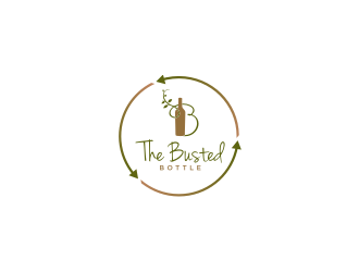 The Busted Bottle logo design by Adundas