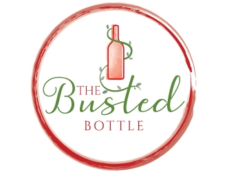The Busted Bottle logo design by MonkDesign