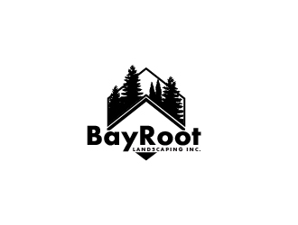 BayRoot Landscaping Inc. logo design by Cyds