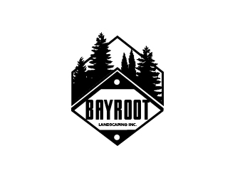 BayRoot Landscaping Inc. logo design by Cyds