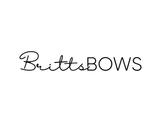 Britts Bows logo design by pakNton