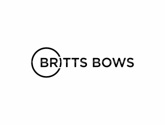 Britts Bows logo design by santrie