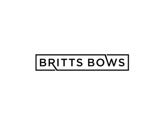 Britts Bows logo design by johana