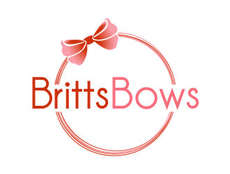Britts Bows logo design by BrightARTS