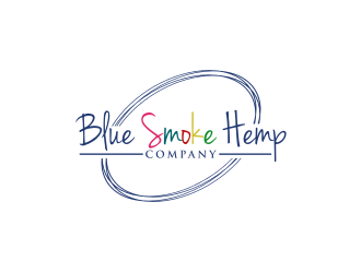 Blue Smoke Hemp Company logo design by bricton