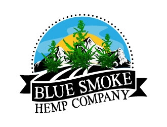 Blue Smoke Hemp Company logo design by AYATA