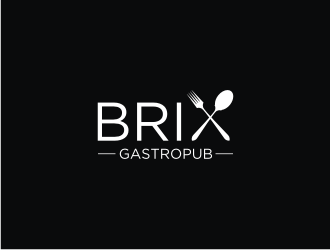 Brix Gastropub logo design by Zeratu