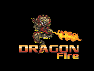 DragonFire logo design by pixeldesign