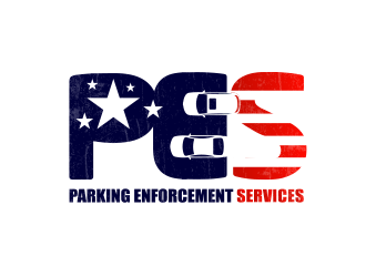 parking enforcement services - PES logo design by schiena