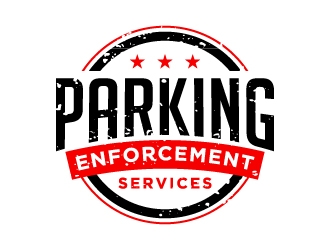 parking enforcement services - PES logo design by labo