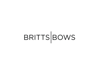 Britts Bows logo design by logitec