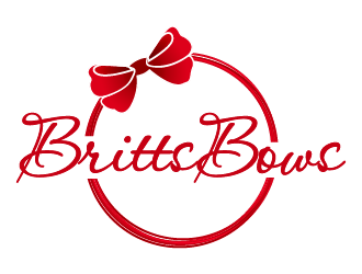 Britts Bows logo design by BrightARTS
