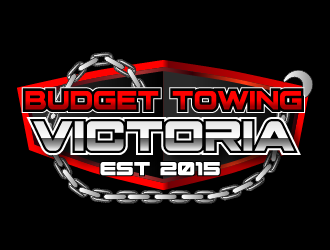 Budget Towing Victoria  logo design by axel182