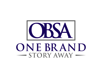 One Brand Story Away logo design by BlessedArt