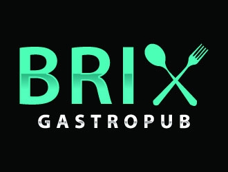 Brix Gastropub logo design by LogoQueen