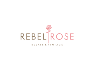 Rebel Rose - Resale & Vintage logo design by bricton