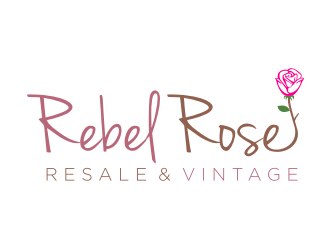 Rebel Rose - Resale & Vintage logo design by ohtani15