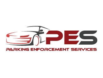 parking enforcement services - PES logo design by MonkDesign