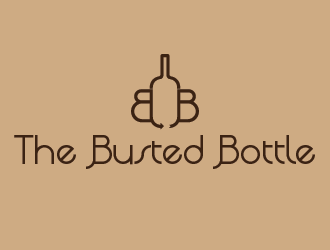 The Busted Bottle logo design by empab