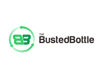 The Busted Bottle logo design by AisRafa