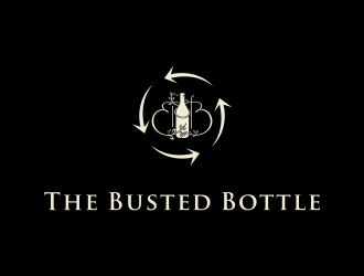 The Busted Bottle logo design by Kanya
