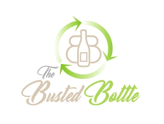 The Busted Bottle logo design by ElonStark