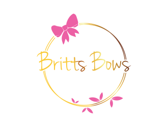 Britts Bows logo design by qqdesigns