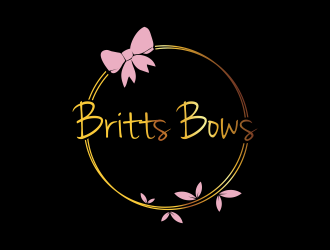 Britts Bows logo design by qqdesigns