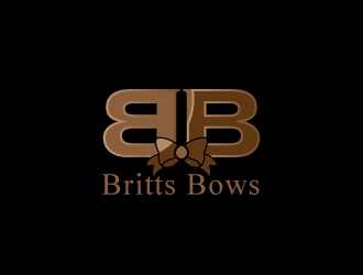 Britts Bows logo design by dshineart