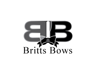 Britts Bows logo design by dshineart