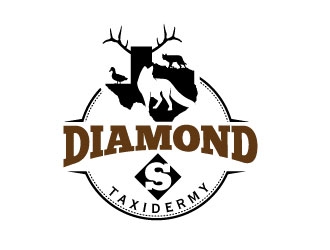 Diamond S Taxidermy  logo design by opi11