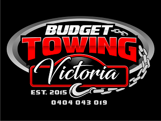 Budget Towing Victoria  logo design by haze