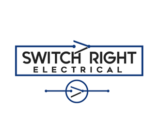 Switch Right Electrical  logo design by megalogos