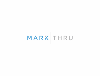 Mark Thru logo design by checx