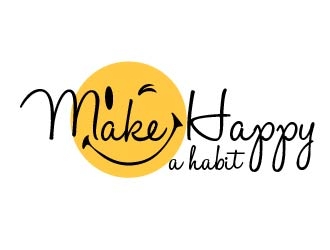 Make happy a habit logo design by shravya