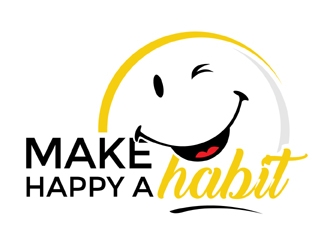 Make happy a habit logo design by MAXR