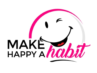 Make happy a habit logo design by MAXR