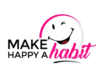 Make happy a habit logo design by MAXR