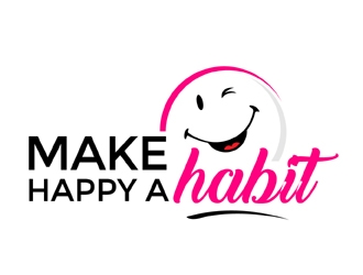 Make happy a habit logo design by MAXR