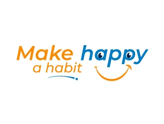 Make happy a habit logo design by uttam