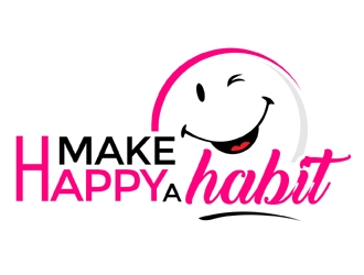 Make happy a habit logo design by MAXR