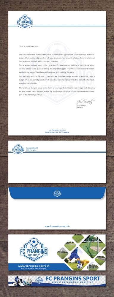 FC Prangins Sport logo design by Boomstudioz