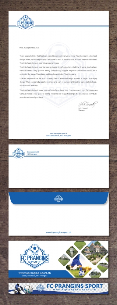 FC Prangins Sport logo design by Boomstudioz