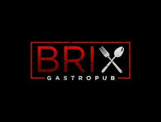 Brix Gastropub logo design by Erasedink