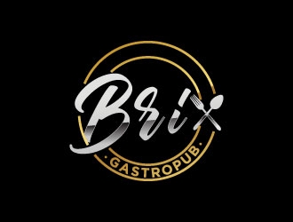 Brix Gastropub logo design by Erasedink
