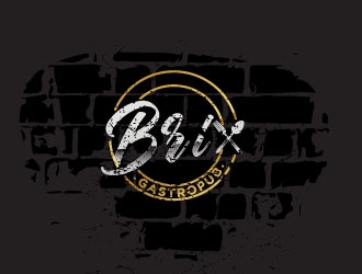 Brix Gastropub logo design by Erasedink
