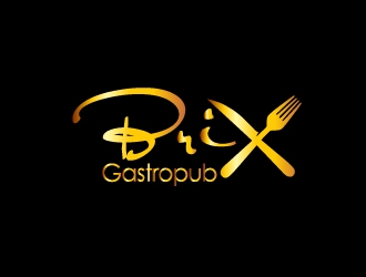 Brix Gastropub logo design by Marianne