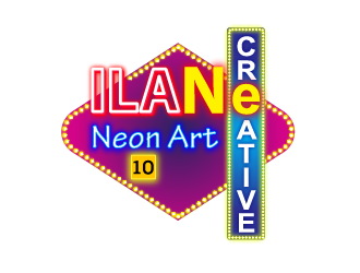 Ilan Creative Neon Art logo design by justin_ezra